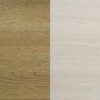 Hyland Wood Queen LED Panel Bed Natural and White