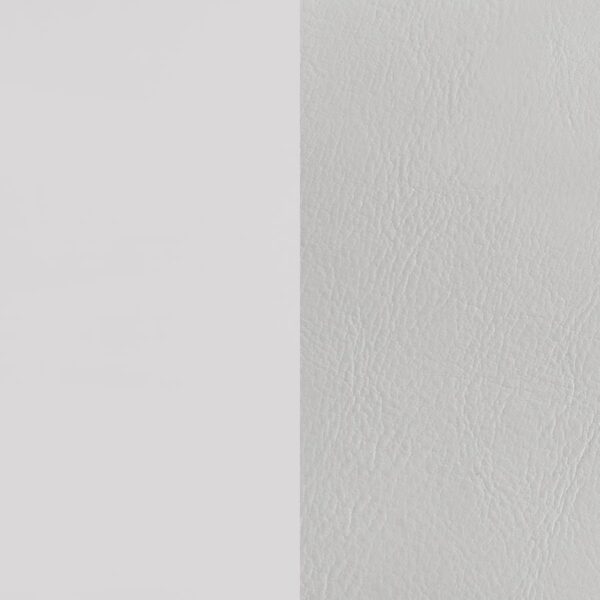 Cassia Eastern King LED Panel Bed White High Gloss