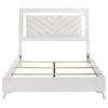 Cassia Queen LED Panel Bed White High Gloss