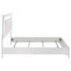 Cassia Queen LED Panel Bed White High Gloss
