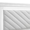 Cassia Queen LED Panel Bed White High Gloss