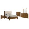 Adderley 5-piece Queen Bedroom Set Warm Brown