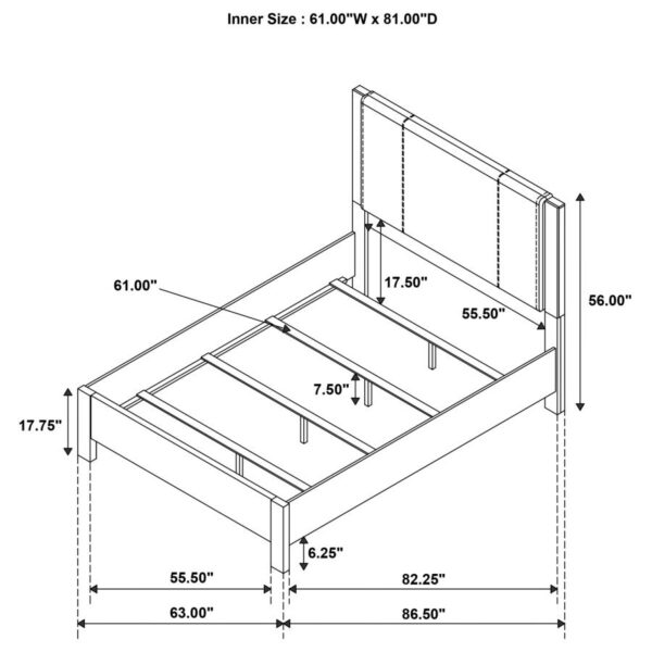 Adderley 5-piece Queen Bedroom Set Warm Brown
