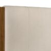 Adderley Queen Wood Panel Bed Cream and Warm Brown