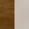 Adderley Queen Wood Panel Bed Cream and Warm Brown