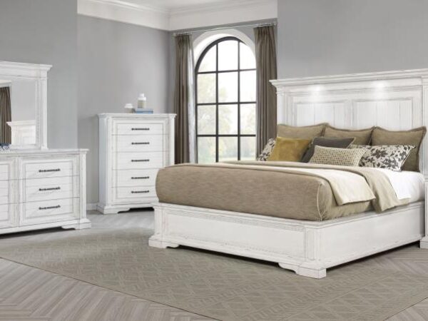 McKinney 5-piece Eastern King Bedroom Set Vintage White