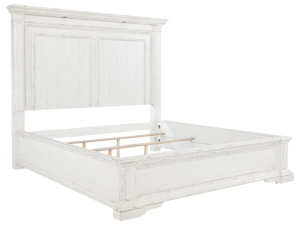 McKinney Eastern King LED Light Panel Bed Vintage White