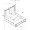 McKinney Eastern King LED Light Panel Bed Vintage White