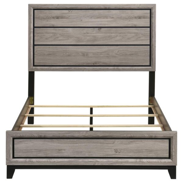 Watson Wood Full Panel Bed Light Taupe