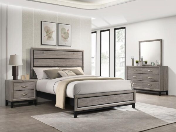 Watson Four-piece Eastern King Bedroom Set Light Taupe