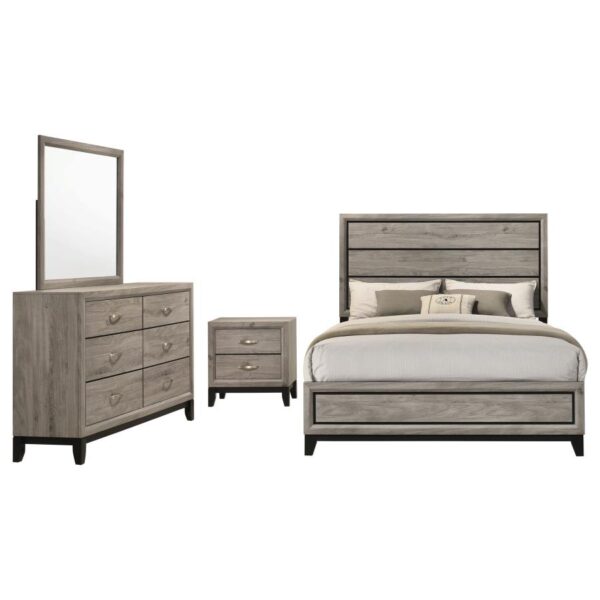 Watson Four-piece Eastern King Bedroom Set Light Taupe