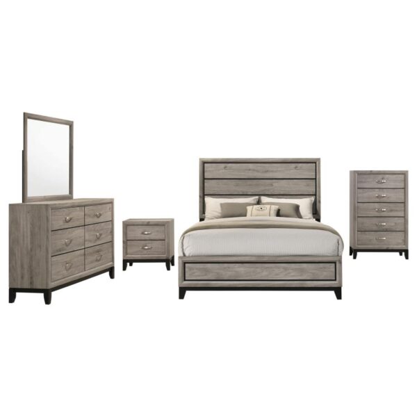 Watson Five-piece Queen Bedroom Set Light Taupe