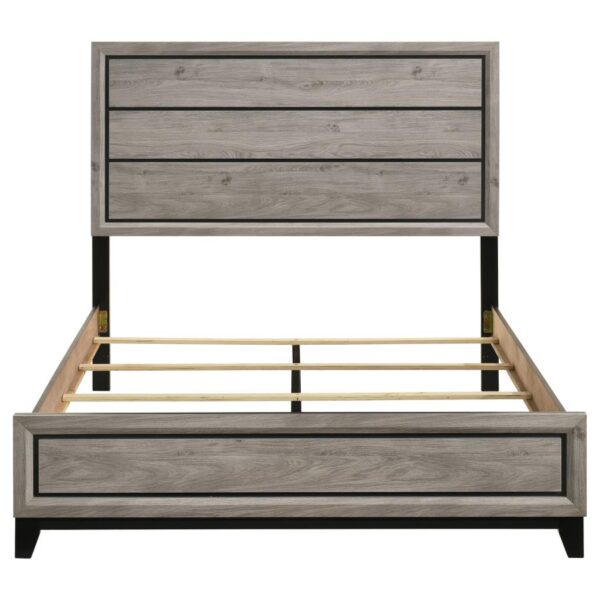 Watson Wood Queen Panel Bed Light Taupe