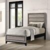 Watson Wood Twin Panel Bed Light Taupe