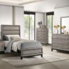 Watson Wood Twin Panel Bed Light Taupe