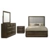 Atlas 4-piece Eastern King Bedroom Set Dark Oak