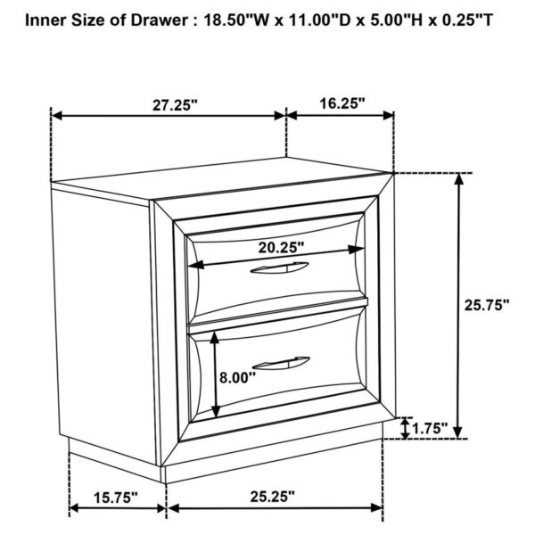 Atlas 4-piece Eastern King Bedroom Set Dark Oak