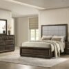 Atlas 4-piece Queen Bedroom Set Dark Oak