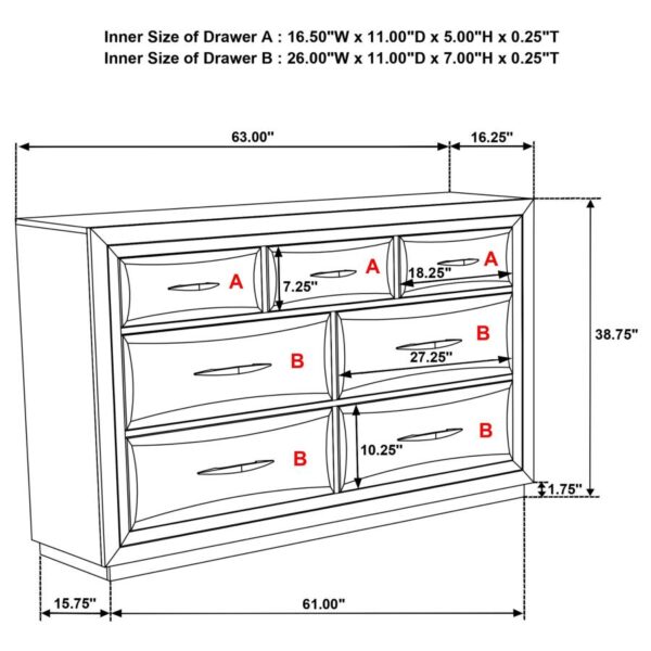 Atlas 5-piece Queen Bedroom Set Dark Oak