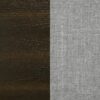 Atlas 63-inch Queen Upholstered Panel Bed Grey and Dark Oak