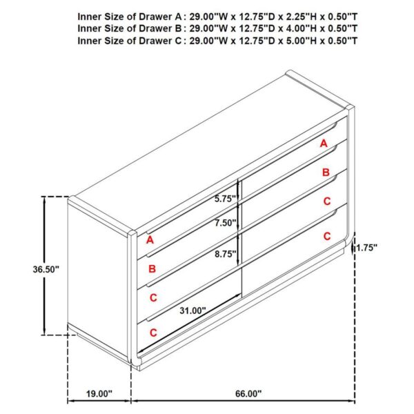 Leandro 5-piece Eastern King Bedroom Set Burnished Black