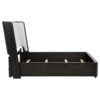 Leandro 55-inch Queen Wingback Bed Burnished Black