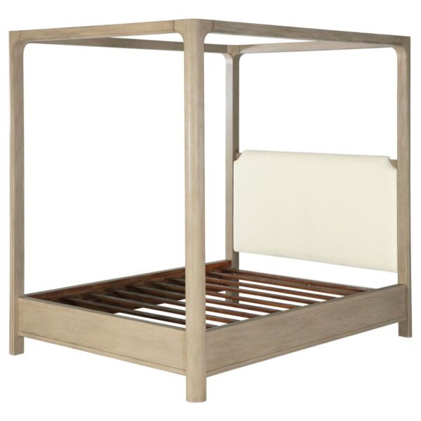 Solano 85-inch Eastern King Canopy Bed Weathered Mango