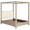 Solano 85-inch Queen Canopy Bed Weathered Mango
