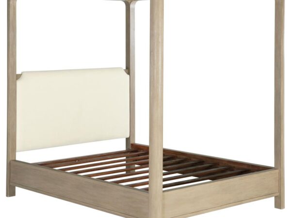 Solano 85-inch Queen Canopy Bed Weathered Mango