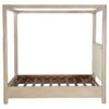 Solano 85-inch Queen Canopy Bed Weathered Mango