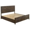 Woodmont Eastern King Storage Bed Rustic Golden Brown