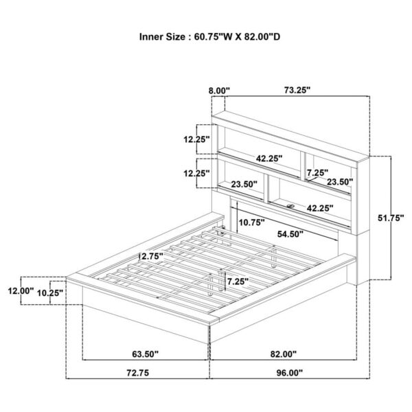 Hendricks 4-piece Queen Bedroom Set Light Oak