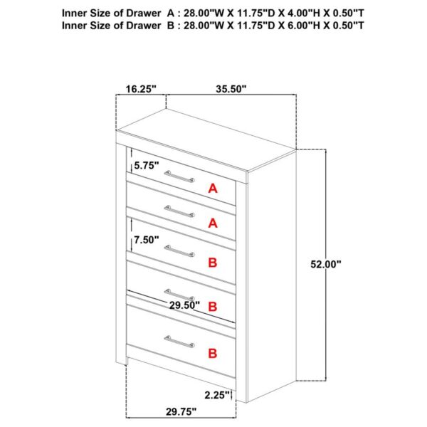 Hendricks 5-piece Queen Bedroom Set Light Oak