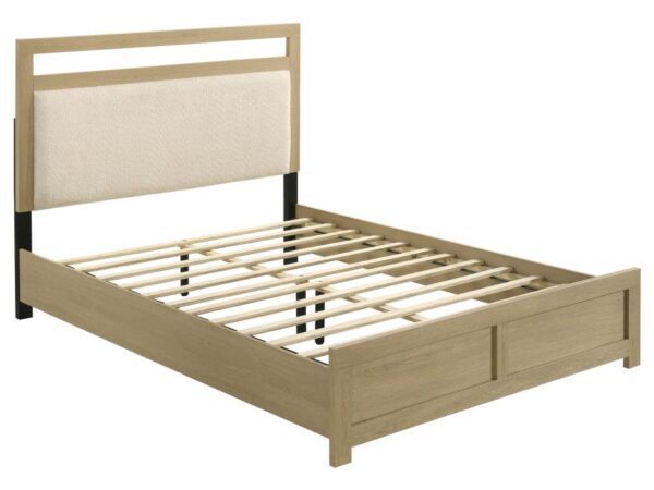 Hendricks Queen Panel Headboard Platform Bed Light Oak