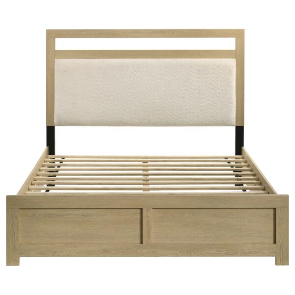 Hendricks Queen Panel Headboard Platform Bed Light Oak