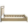 Hendricks Queen Panel Headboard Platform Bed Light Oak