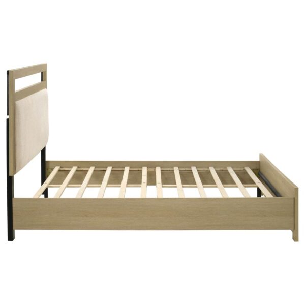 Hendricks Queen Panel Headboard Platform Bed Light Oak