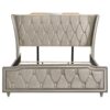 Lorient Eastern King LED Upholstered Bed Ivory and Camel