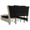 Lorient Eastern King LED Upholstered Bed Ivory and Camel