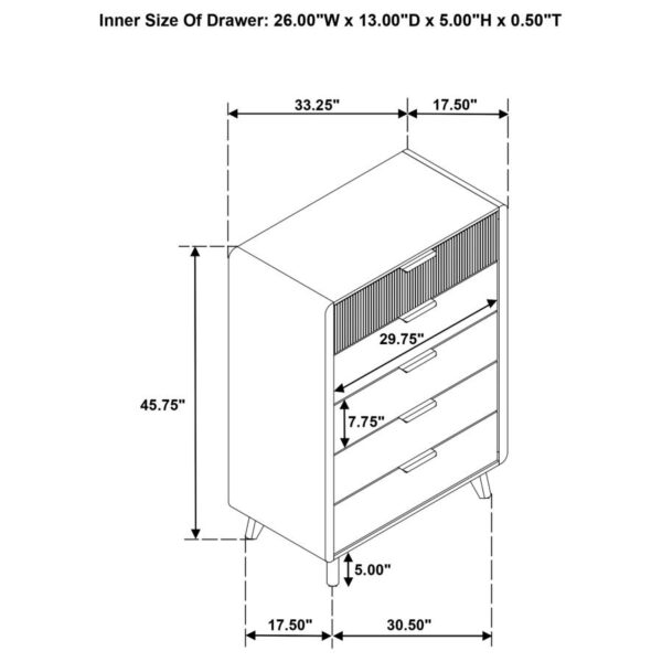 Bennett 5-piece Eastern King Bedroom Set Light Oak