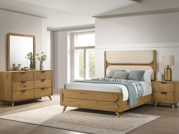 Bennett 4-piece Queen Bedroom Set Light Oak