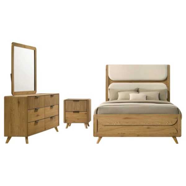 Bennett 4-piece Queen Bedroom Set Light Oak