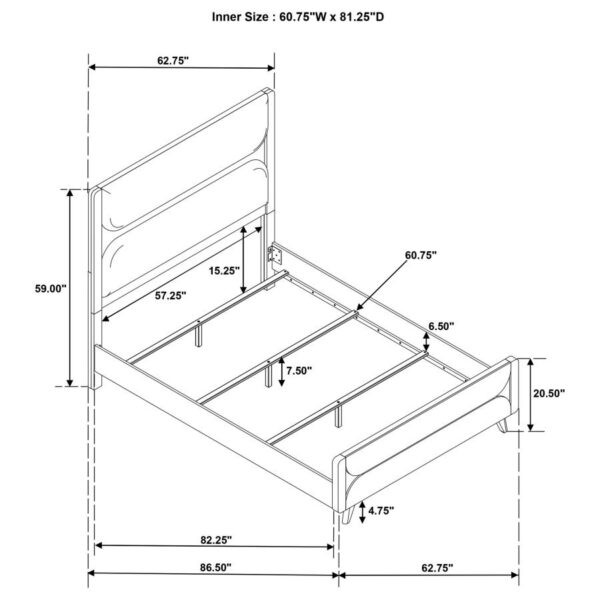 Bennett 5-piece Queen Bedroom Set Light Oak