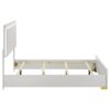 Marceline Wood Full LED Panel Bed White