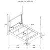 Emberlyn Wood Queen Poster Bed Brown