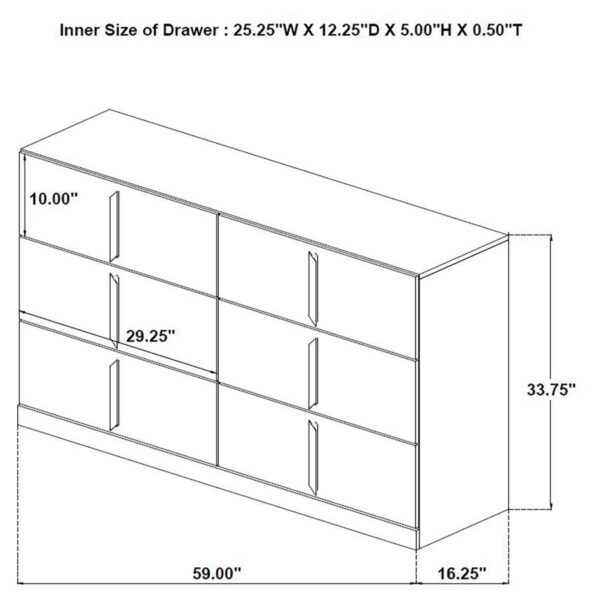 Ines 5-piece Queen Bedroom Set Grey and White High Gloss