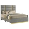 Ines 56-inch Fabric Upholstered Queen Panel Bed Grey