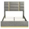 Ines 56-inch Fabric Upholstered Queen Panel Bed Grey