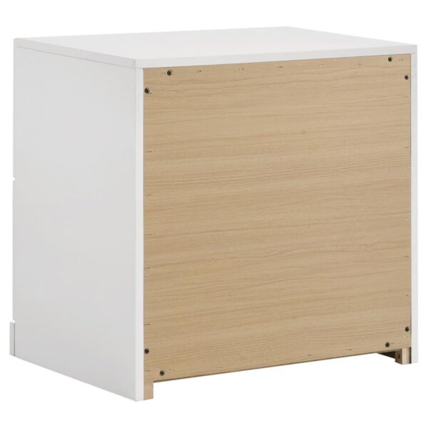 Ines 4-piece Queen Bedroom Set Navy and White High Gloss