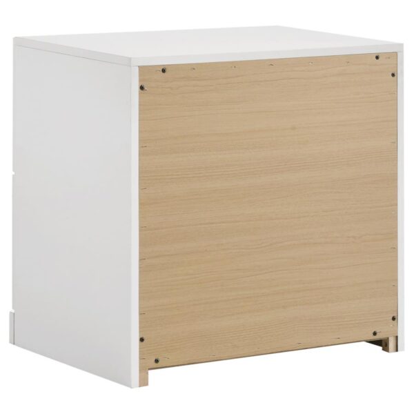 Ines 5-piece Queen Bedroom Set Navy and White High Gloss